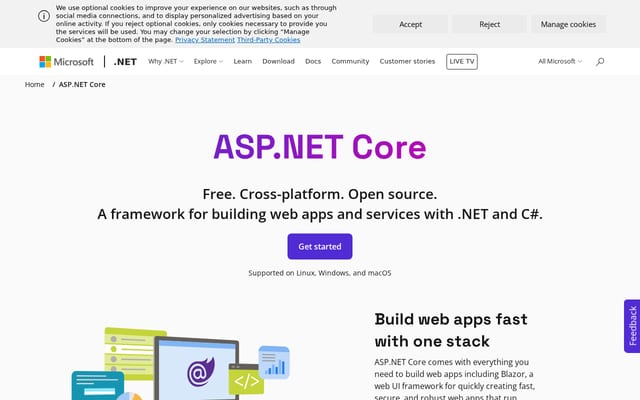 Screenshot of asp.net