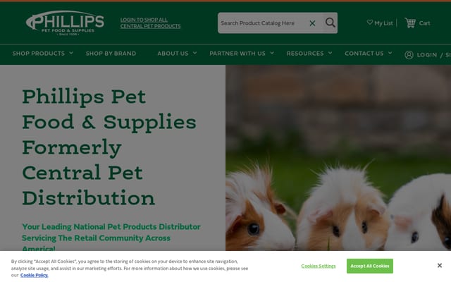 Screenshot of centralpet.com