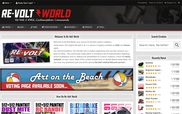Screenshot of revoltworld.net