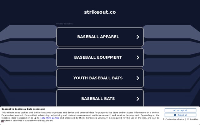 Screenshot of strikeout.co