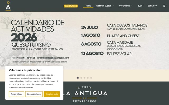 Screenshot of queserialaantigua.com