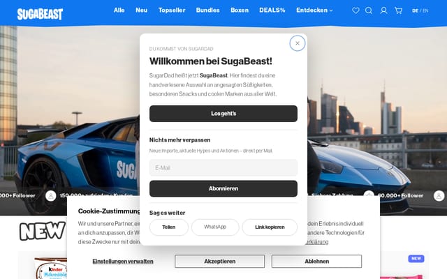 Screenshot of sugardad.eu