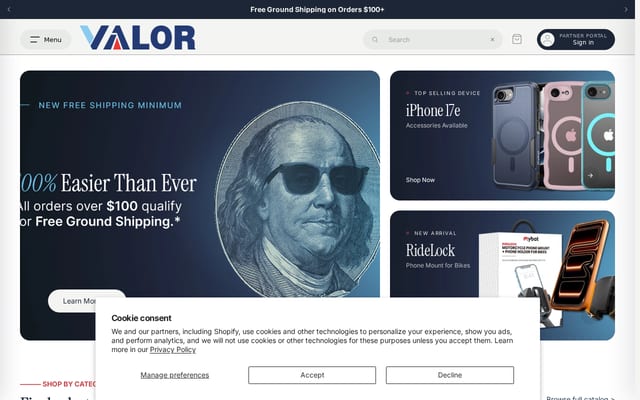 Screenshot of 2valor.com