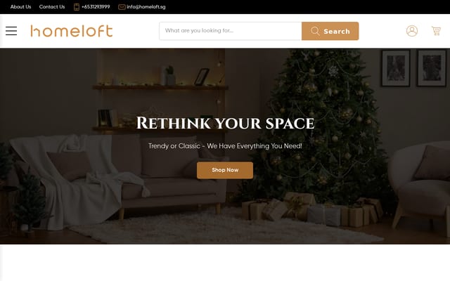 Screenshot of homeloft.sg