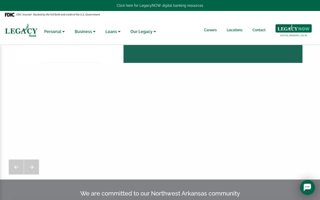 Screenshot of legacyar.com
