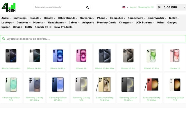 Screenshot of 4gsm.com