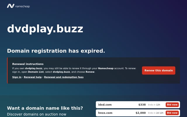 Screenshot of dvdplay.buzz