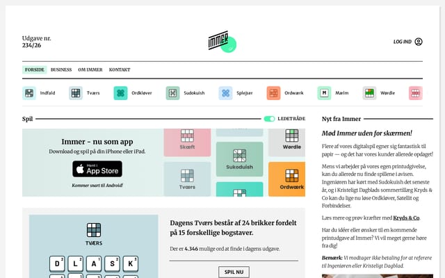 Screenshot of immer.co