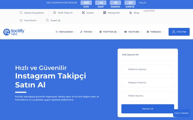 Screenshot of socitify.com