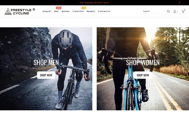 Screenshot of freestylecycling.com