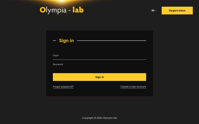 Screenshot of olympia-lab.com