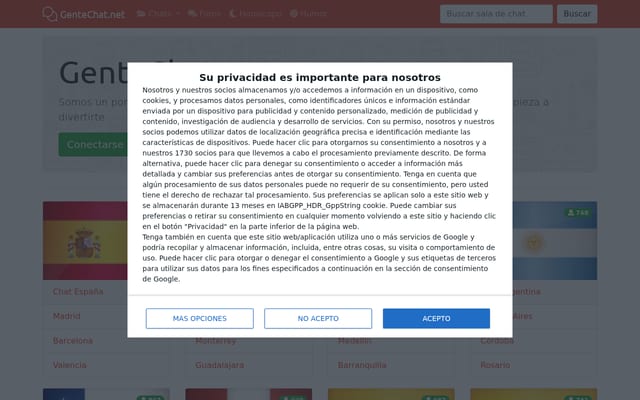 Screenshot of gentechat.net