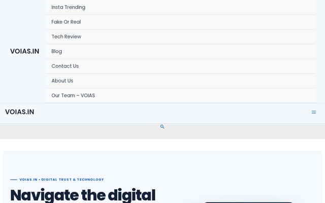 Screenshot of voias.in