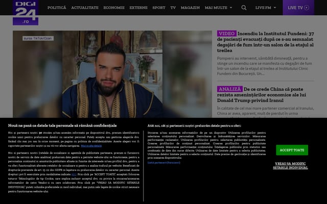Screenshot of digi24.ro