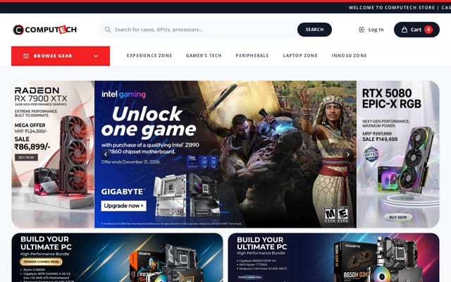 Screenshot of computechstore.in