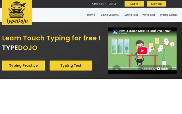 Screenshot of typedojo.com