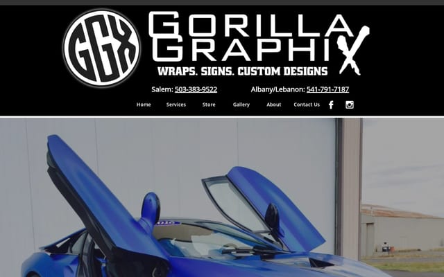 Screenshot of graphixgorilla.com
