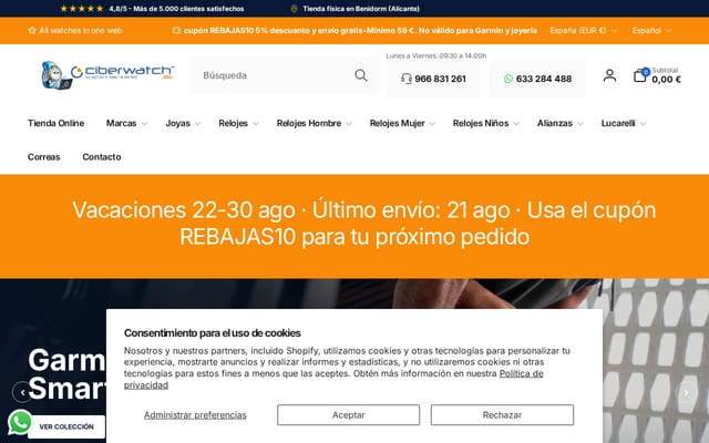 Screenshot of ciberwatch.es