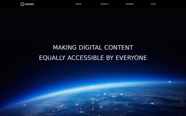 Screenshot of ushareit.com