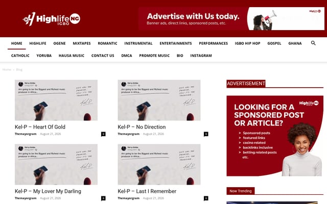 Screenshot of highlifeng.com