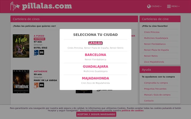 Screenshot of pillalas.com