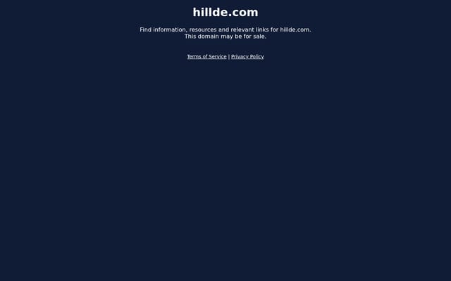 Screenshot of hillde.com