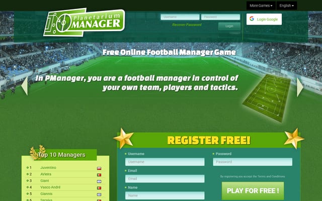 Screenshot of pmanager.org