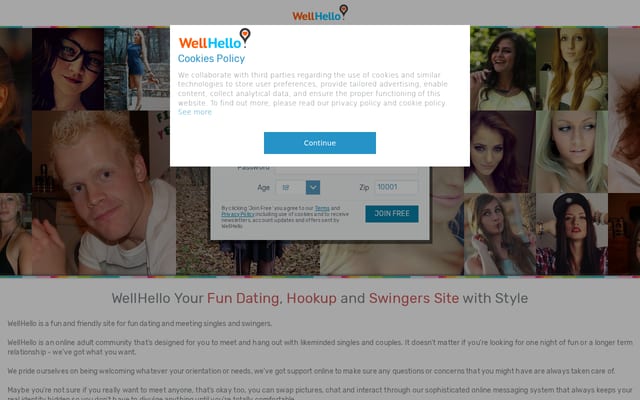 Screenshot of wellhello.com