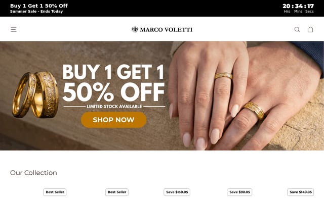 Screenshot of marcovoletti.com
