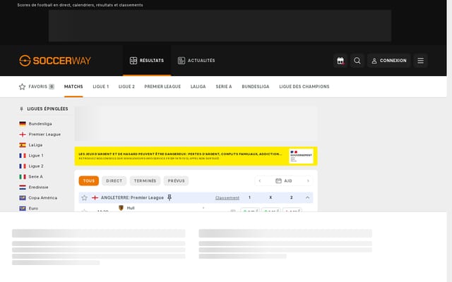 Screenshot of livescores.biz