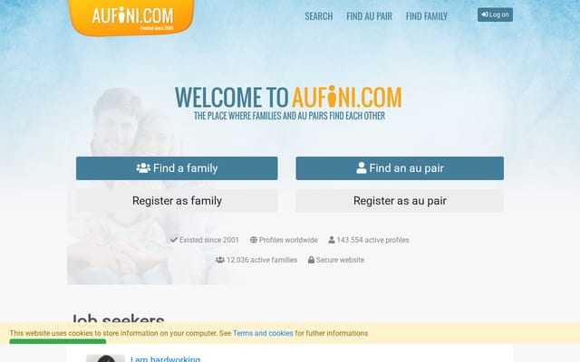 Screenshot of aufini.com