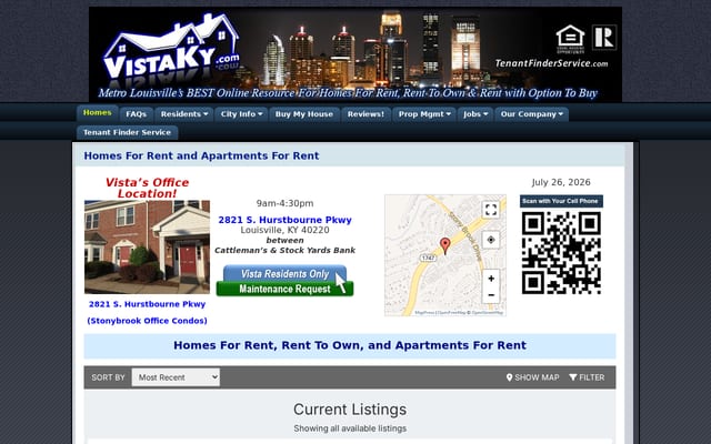 Screenshot of vistaky.com