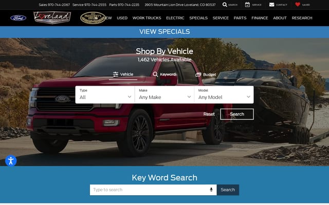 Screenshot of loveford.com