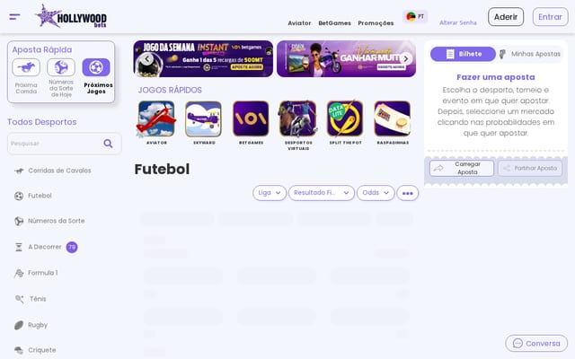 Screenshot of hollywoodbets.co.mz