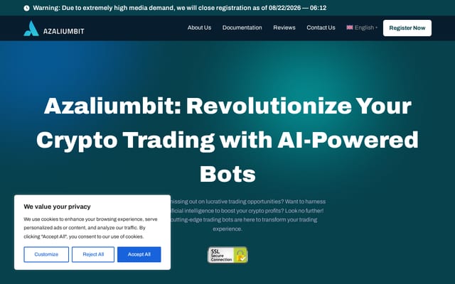 Screenshot of azaliumbit.co