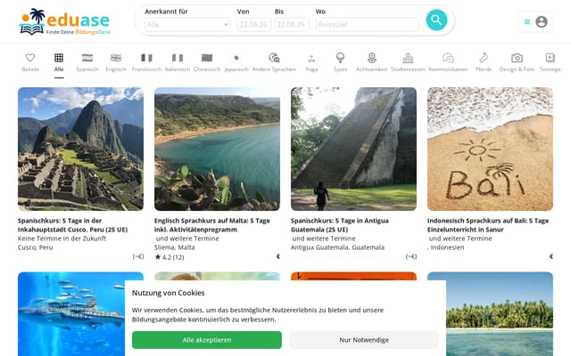 Screenshot of eduase.de