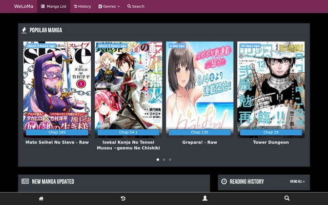 Screenshot of weloma.art