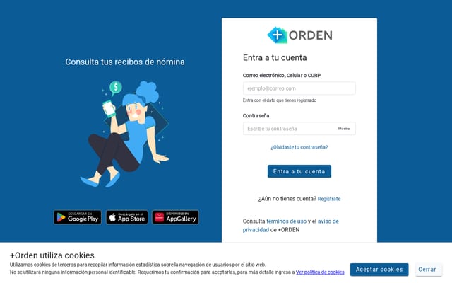 Screenshot of masorden.com