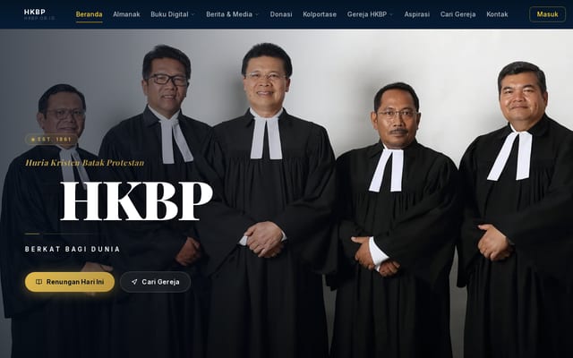 Screenshot of hkbp.or.id