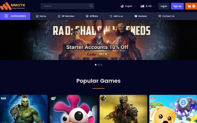 Screenshot of mmokr.com