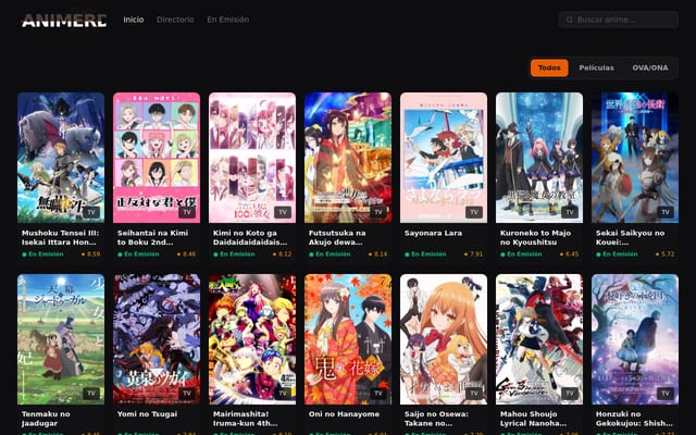 Screenshot of animerd.com