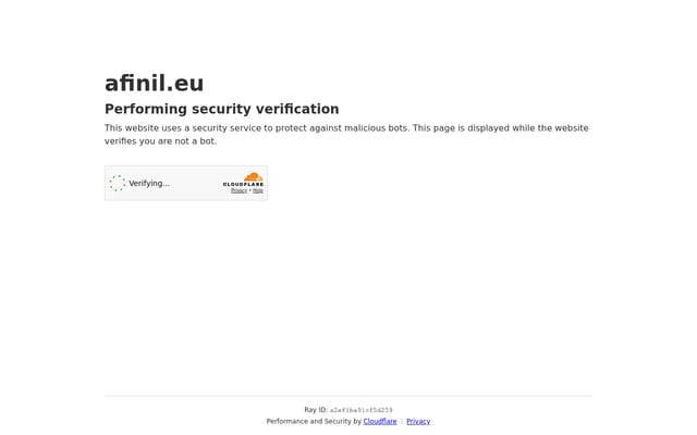 Screenshot of afinil.eu