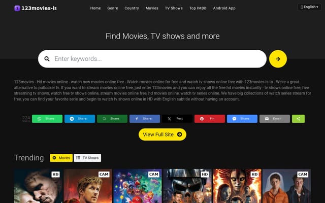 Screenshot of 123movies-is.to