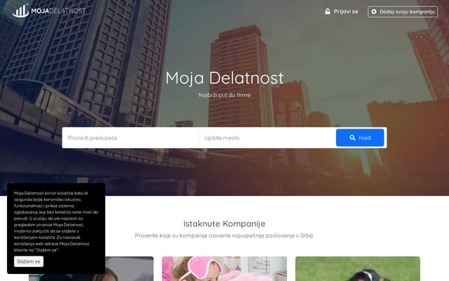 Screenshot of moja-delatnost.rs