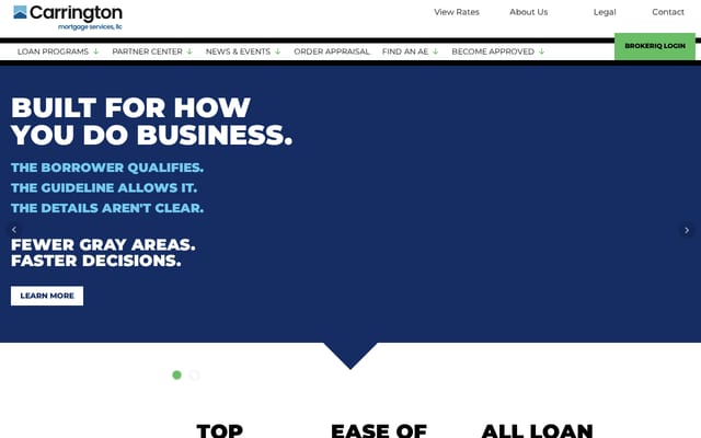 Screenshot of carringtonwholesale.com