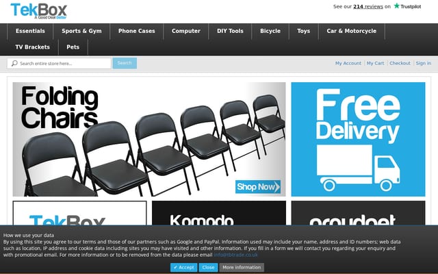 Screenshot of tbtrade.co.uk