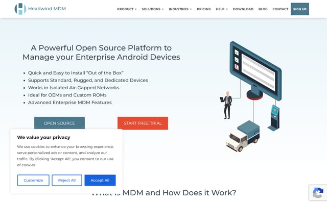 Screenshot of h-mdm.com