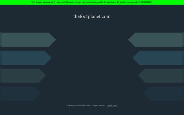Screenshot of thefootplanet.com