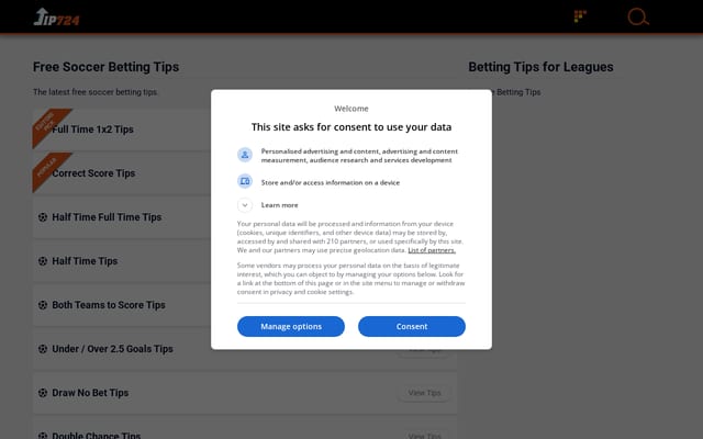 Screenshot of tip724.com
