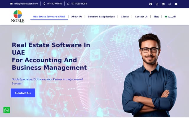 Screenshot of noblestech.com